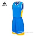 100%polyester basketbal jersey aangepaste basketbalkleding